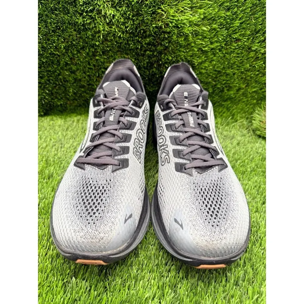 Brooks Hyperion 3 1104651D054 Athletic Sneaker Men's 12D Gray Mesh Road Running